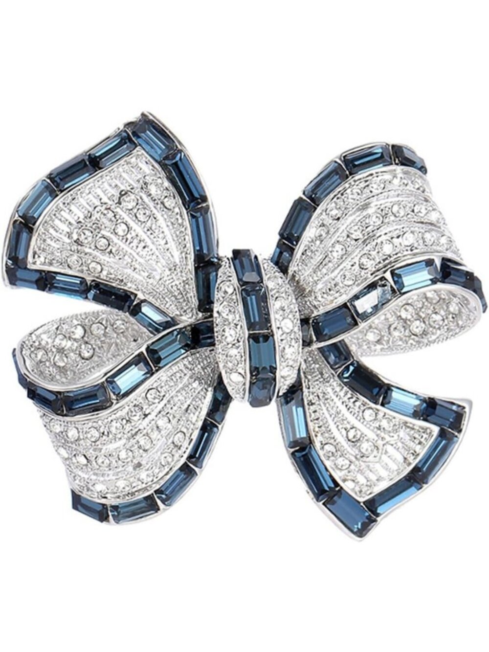 Elegant Rhinestone Bow Brooch for Women - Scarf Pin, Wedding & Birthday Gift
